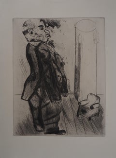 The Giant and the Little Chair - Original Etching - Ref. Sorlier #35