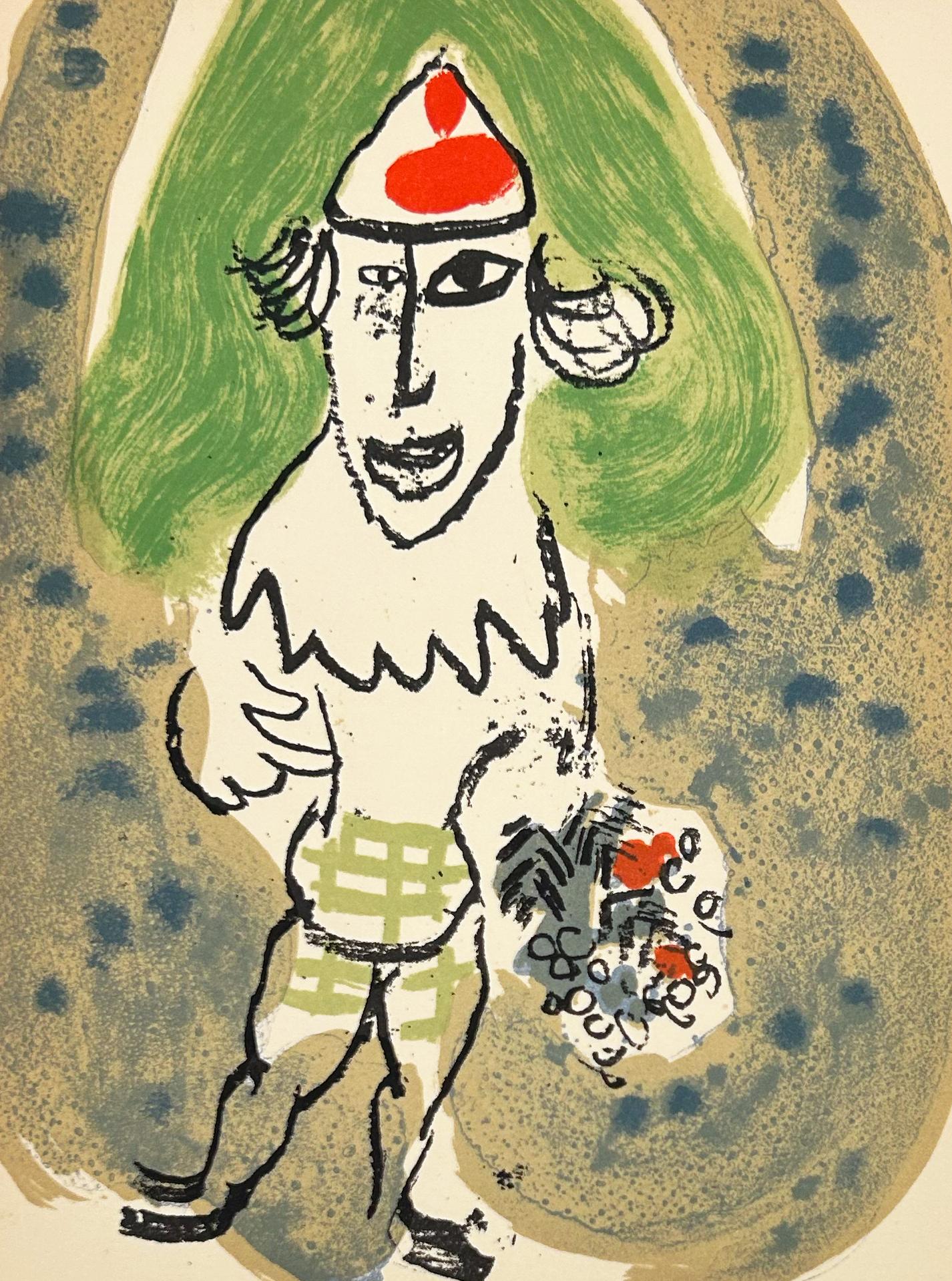 Marc Chagall Print - The Green Clown