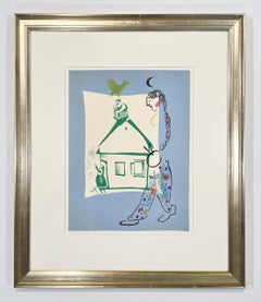 La maison dans mon village, de 1960, lithographie de Mourlot I