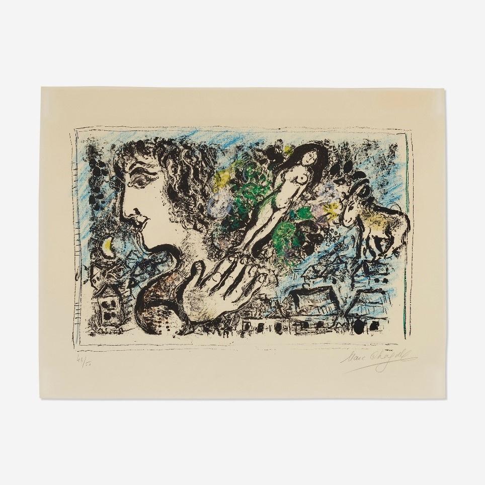 The Joy of Living Ed 48 of 50, Hand signed in pencil. - Print by Marc Chagall