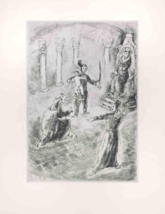 The Judgement of Solomon - Radierung von Marc Chagall - 1956