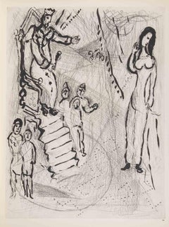 The King and his Throne - Héliogravure by Marc Chagall - 1960