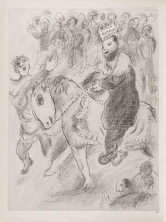 The King and the Queen - Héliogravure by Marc Chagall - 1960