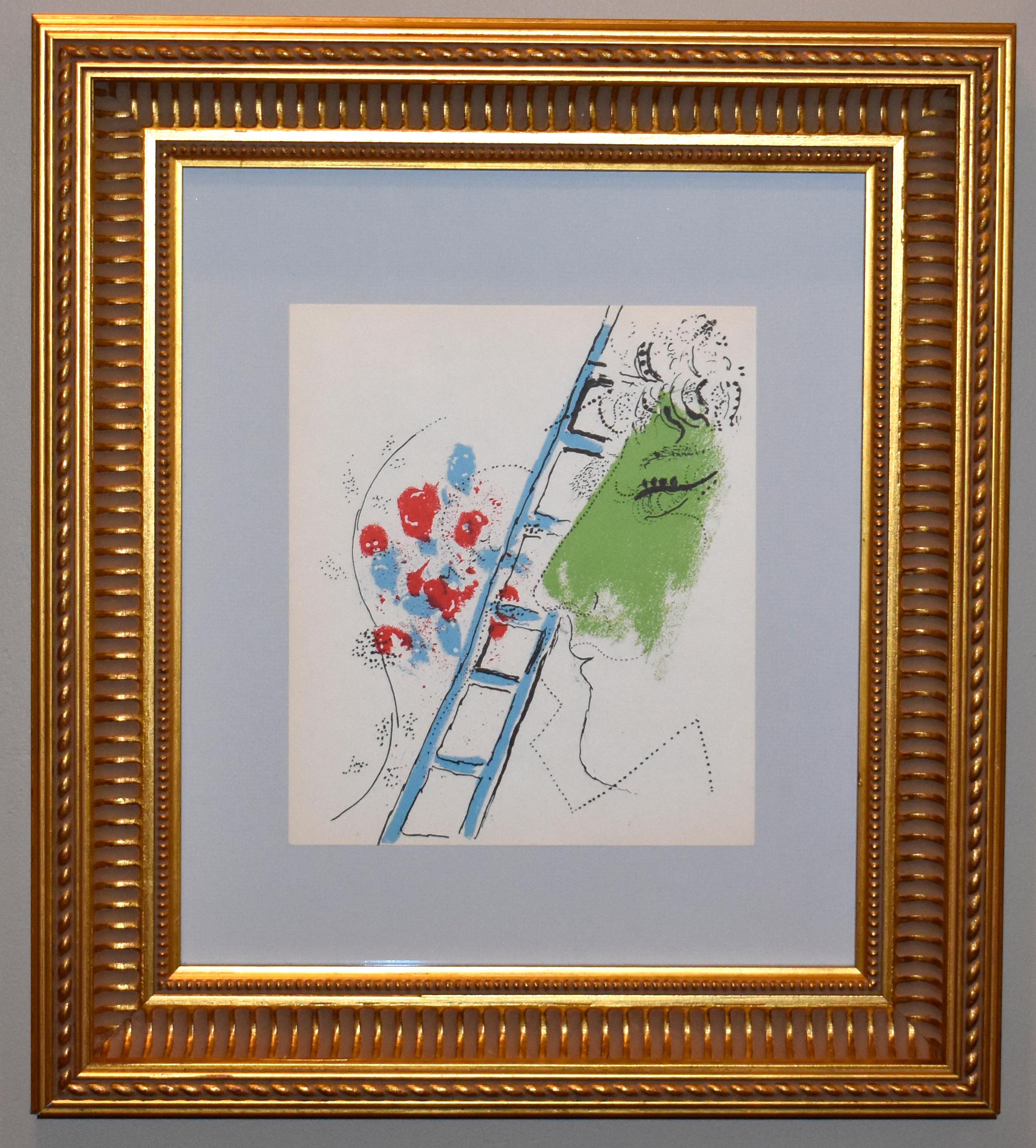Marc Chagall Portrait Print - The Ladder