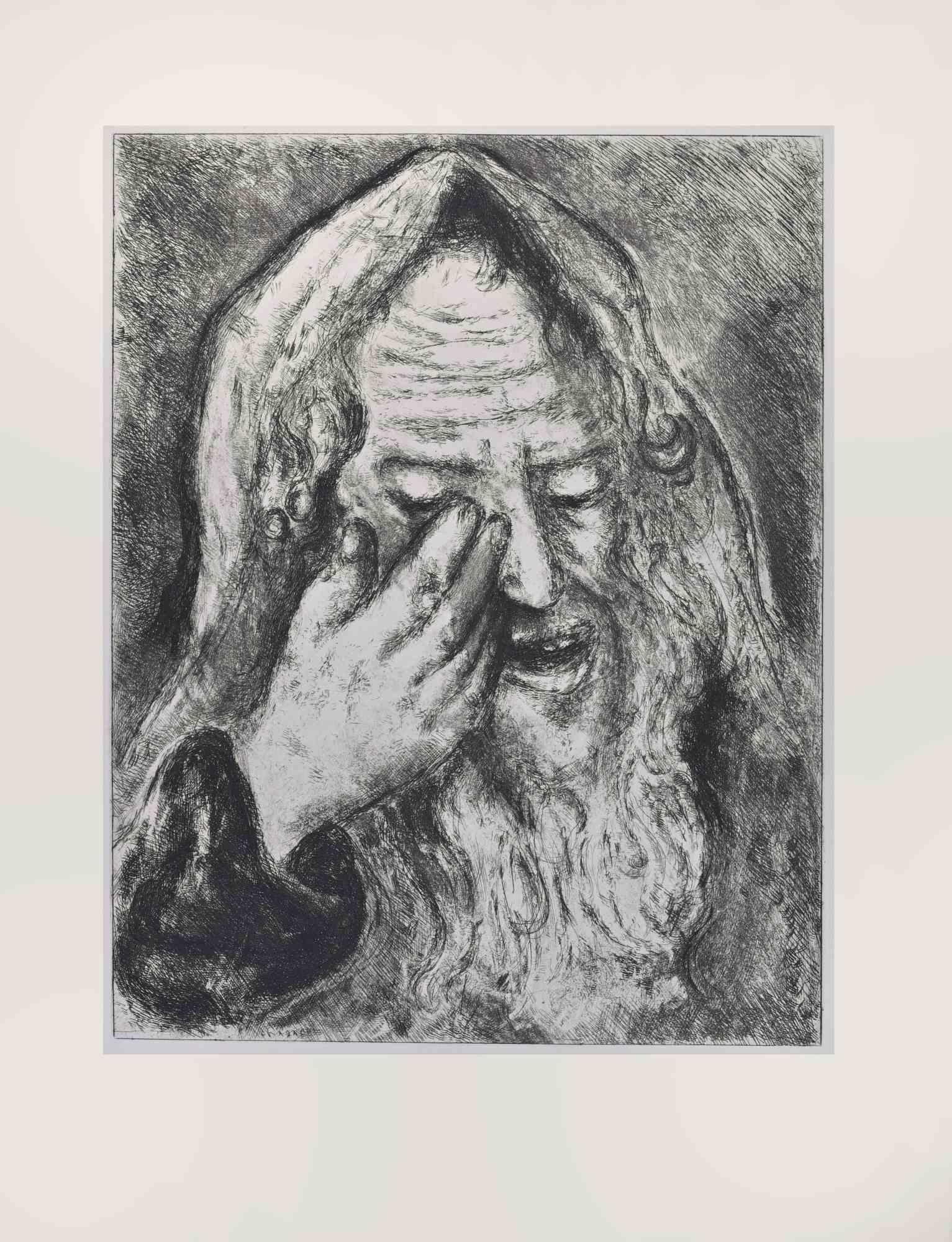 Etching on Montval wove paper, realized by Marc Chagall in 1931-39 and published by Tériade in 1956.

Edition of 275+30 out of commerce copies.

Not signed nor numbered, as issued.

Excellent impression with full margins a a bright and fresh