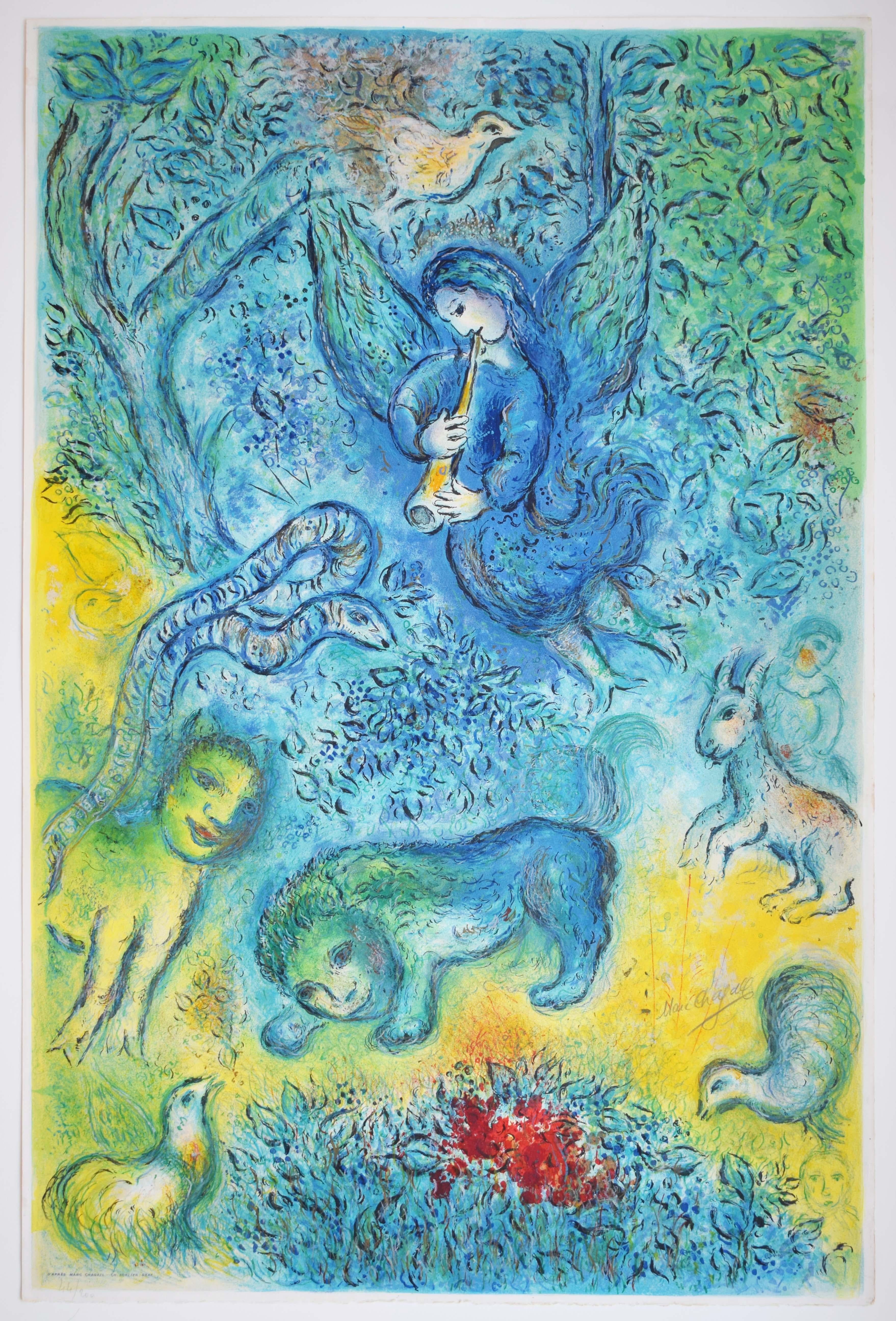 The Magic Flute  La flute enchantée - Mozart Magic Metropolitan Opera New York - Print by Marc Chagall