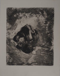 El hombre y su sombra - Grabado original - Ref. Sorlier nº 100