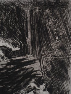 Le singe et le léopard - Gravure originale - Réf. Sorlier #182