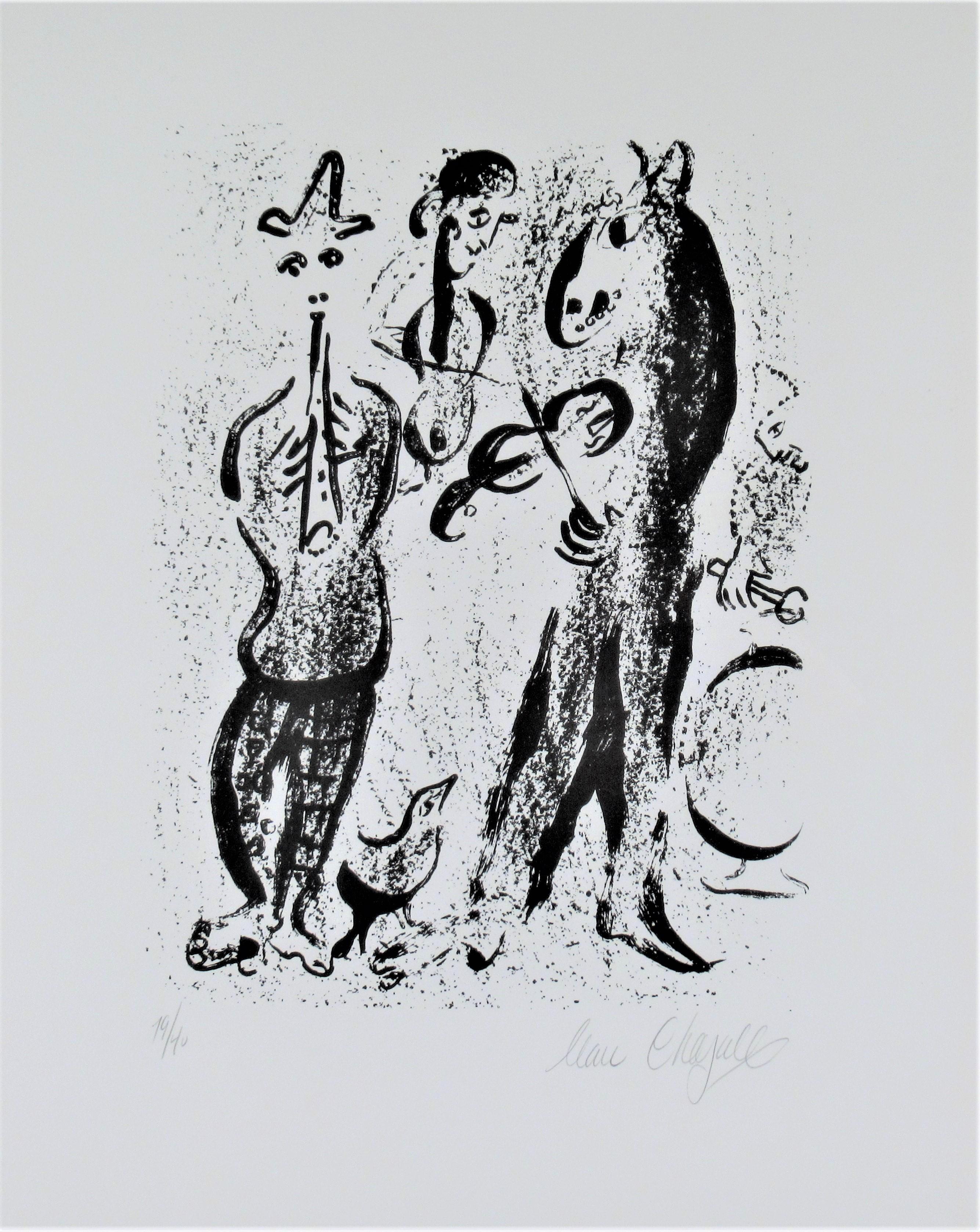 The Mountebanks - Print by Marc Chagall