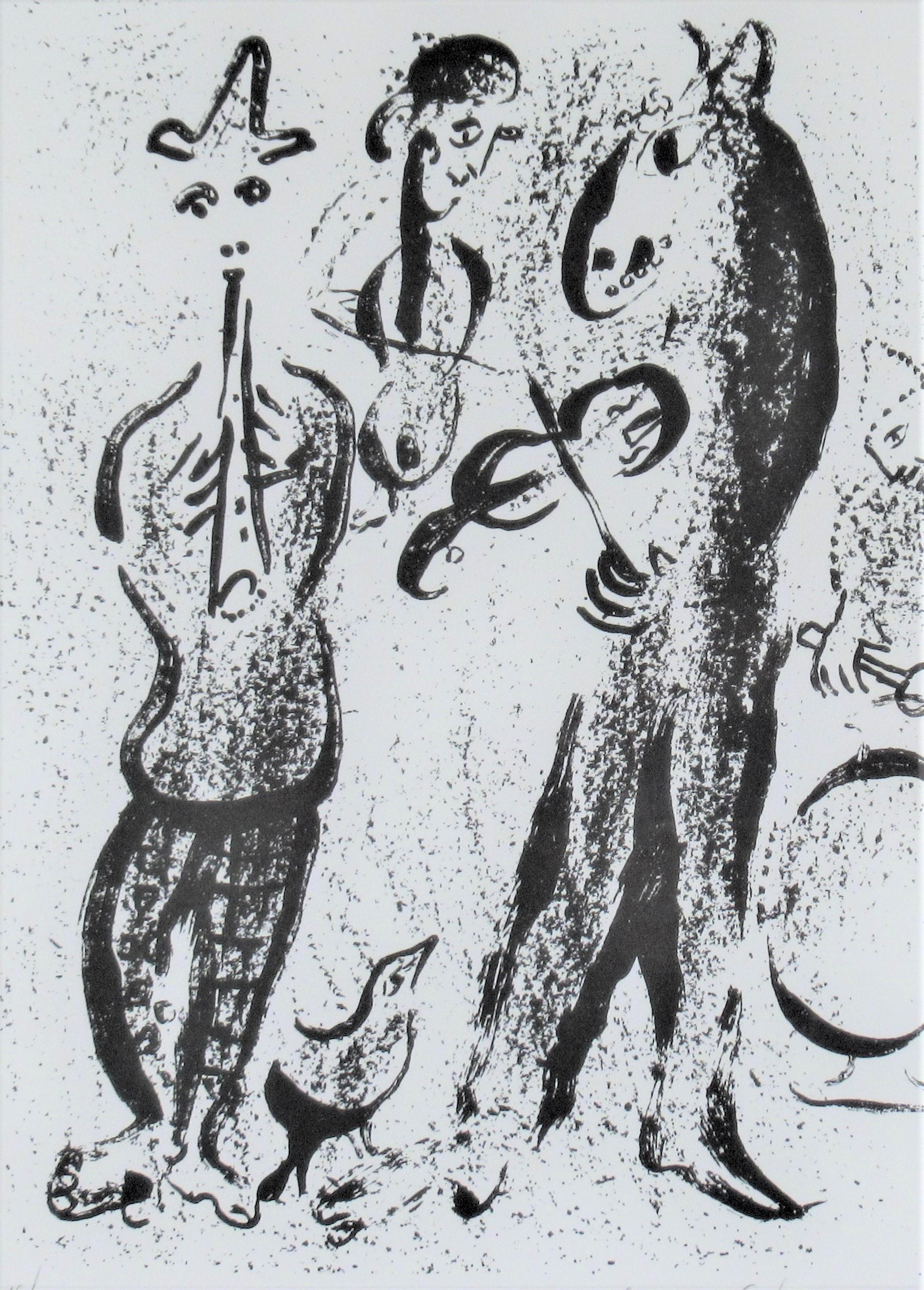 The Mountebanks - Modern Print by Marc Chagall