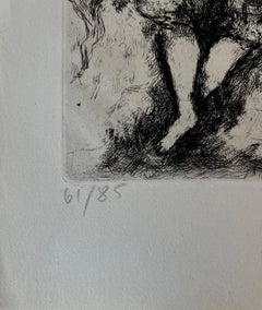 The Mouse Turned into a Girl - Original etching - Ref. Sorlier #186