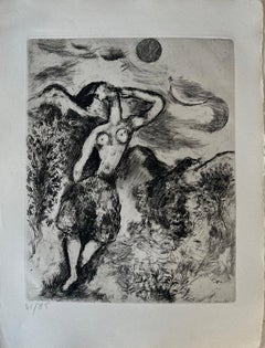The Mouse Turned into a Girl - Original etching - Ref. Sorlier #186