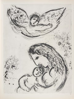 Die Nacht in der Wüste - Héliogravüre von Marc Chagall - 1960