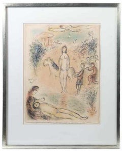 The Odyssey - Original Lithograph by Marc Chagall - 1975