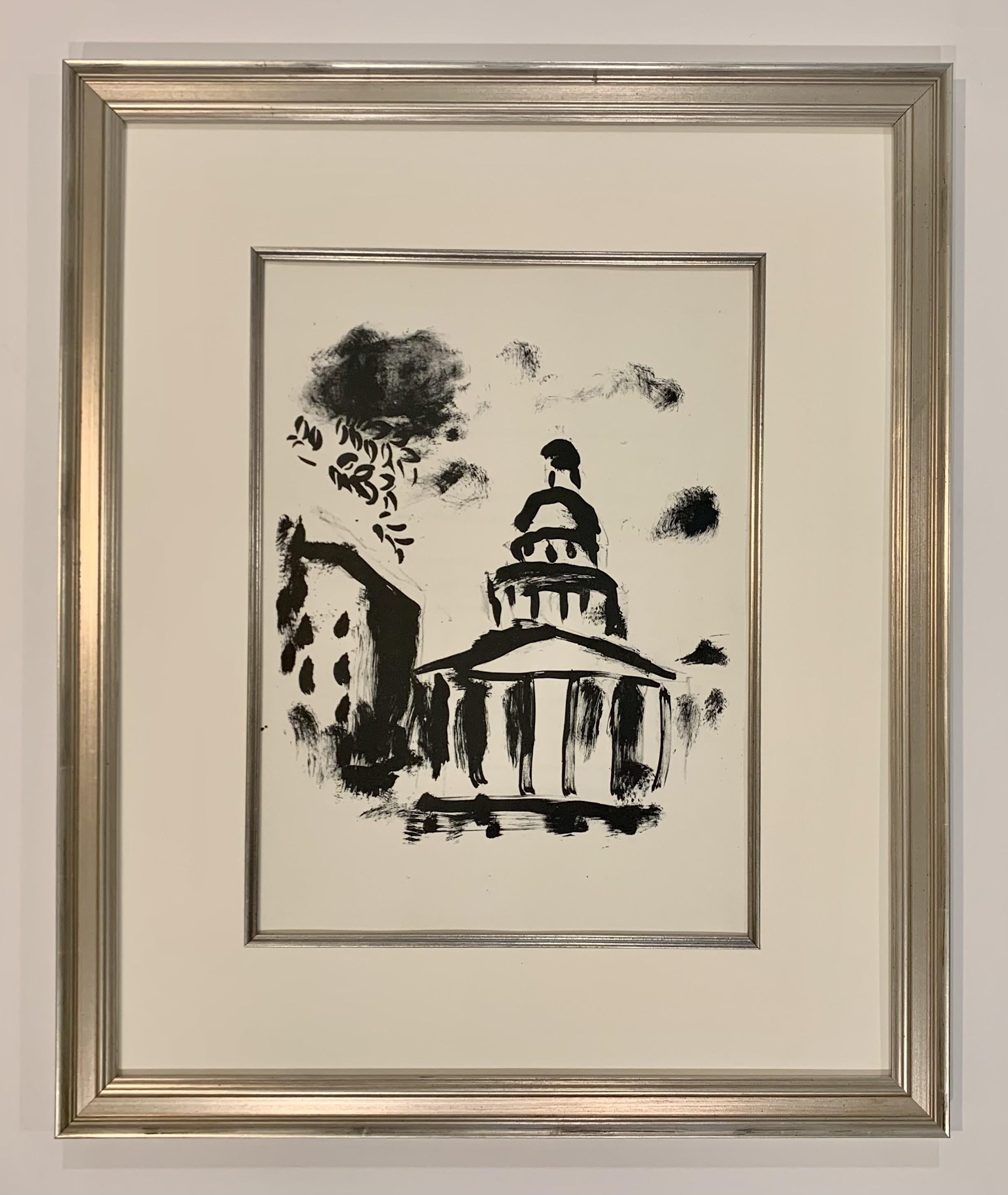 Marc Chagall Figurative Print - The Pantheon