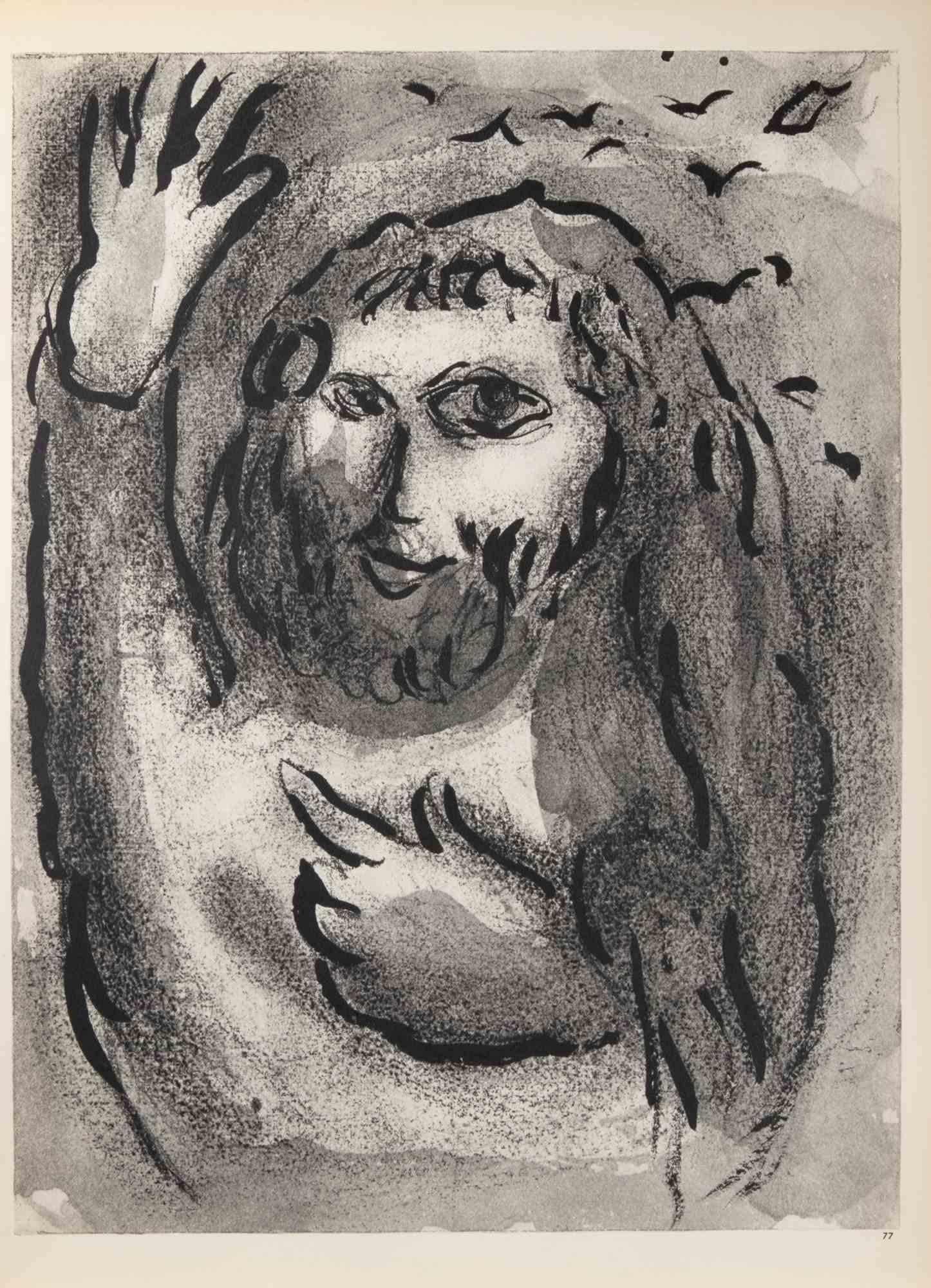 The Prophezeiung von Joel - Héliogravüre von Marc Chagall - 1960