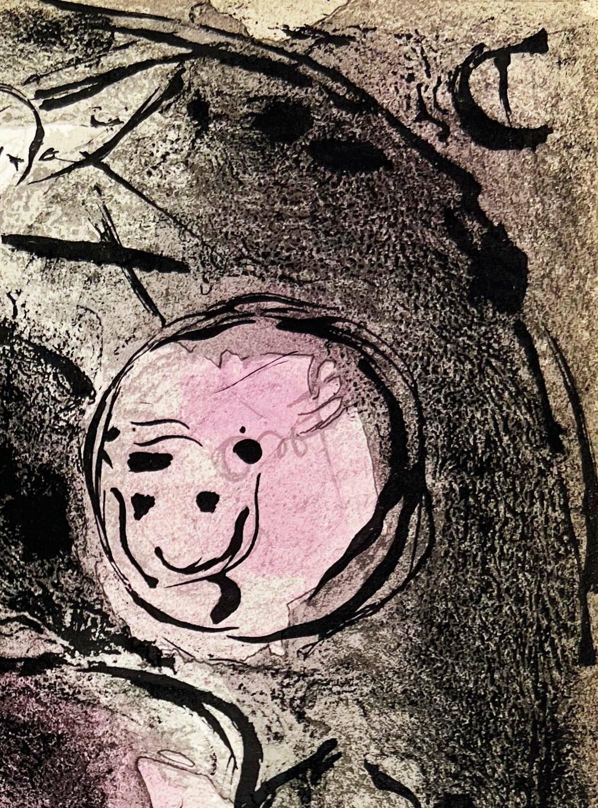 The Prophet Daniel in the Lions' Den - Modern Print by Marc Chagall