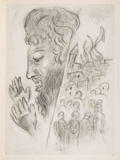 The Prophet - Héliogravure by Marc Chagall - 1960
