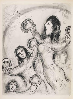 The Prophetesses - Héliogravure by Marc Chagall - 1960