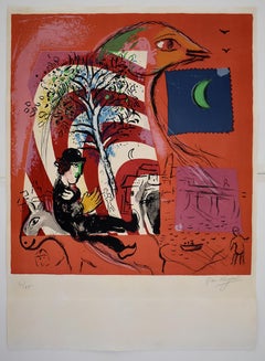 The Rainbow – signierte Lithographie in Farben – Französische, russische Kunst – Symbolismus