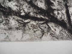 The Raven and the Fox - Original etching - Ref. Sorlier #195