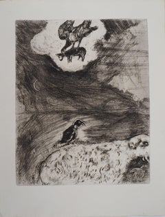 The Raven's Daydream - Original etching - Ref. Sorlier #112