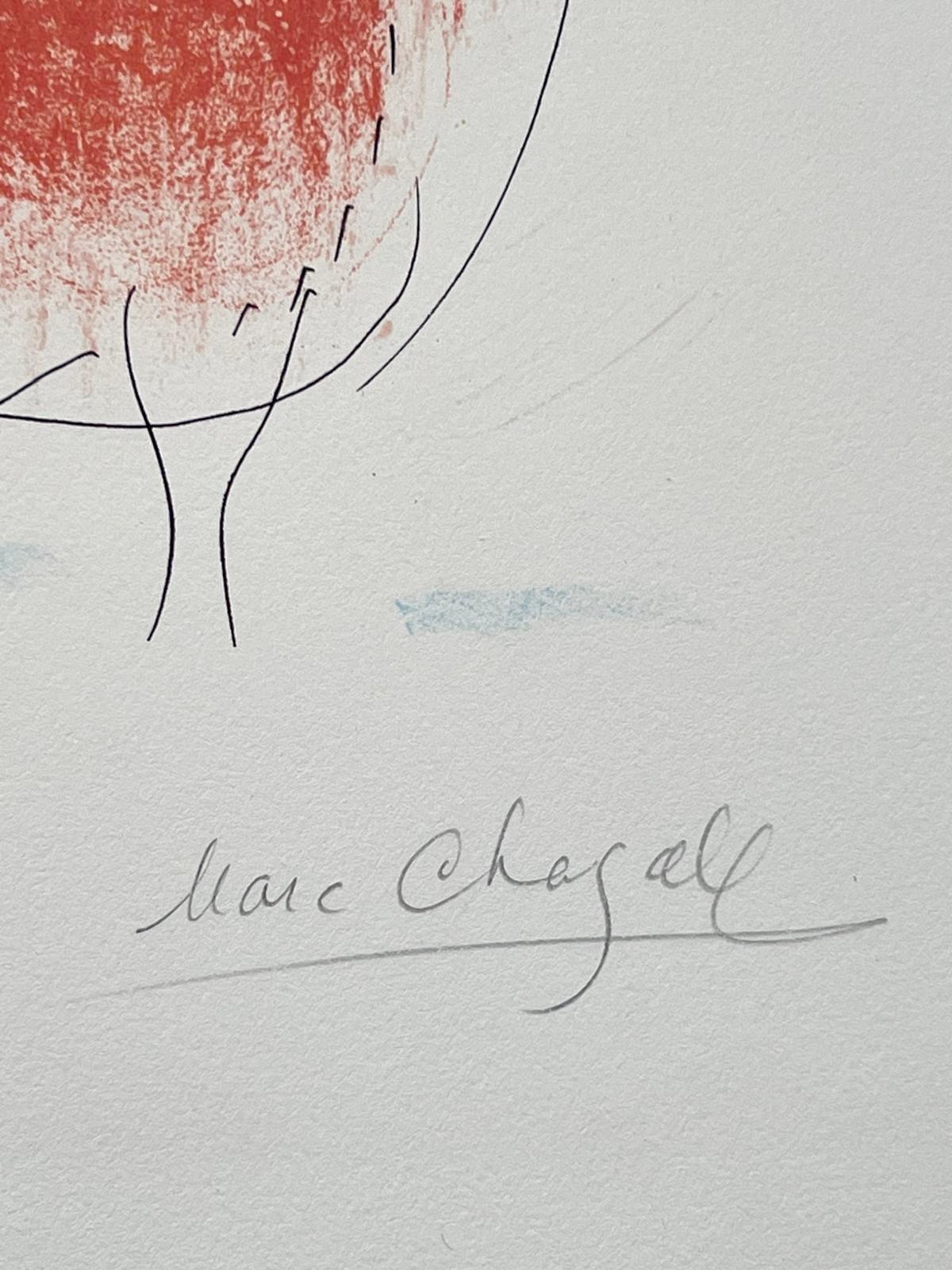 The Red Rooster - Abstract Print by Marc Chagall