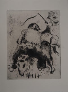 The Rodeo - Original Etching - Ref. Sorlier #27