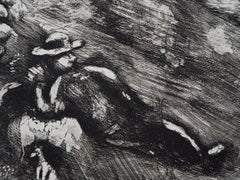 The Sheperd by the Sea - Original etching - Ref. Sorlier #132