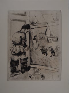 El espía (Prochka) - Aguafuerte original - Ref. Sorlier nº 46