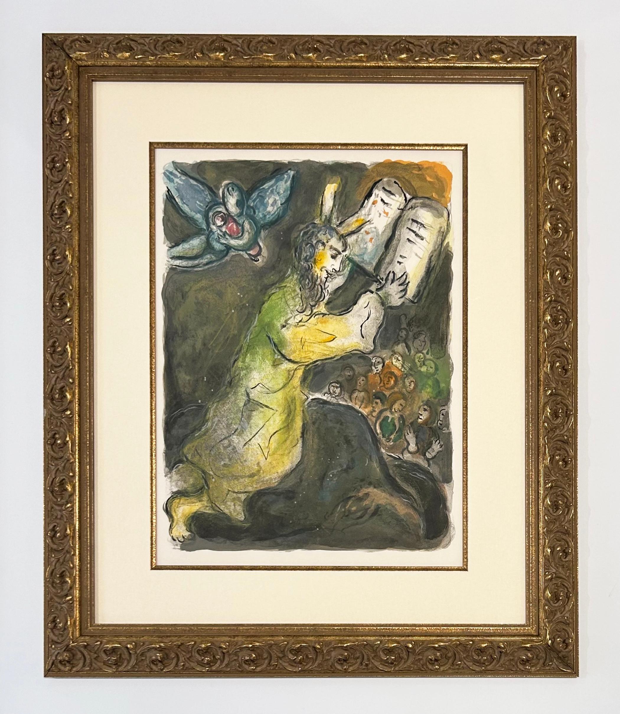 The Ten Commandments - Print by Marc Chagall