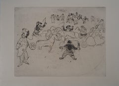 The Traffic Accident - Original Etching - Ref. Sorlier #31