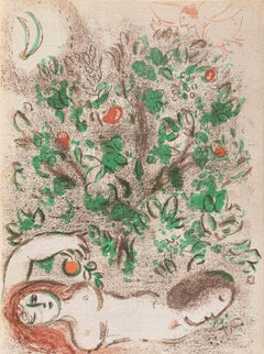 The Tree of Knowledge - Lithograph by Marc Chagall - 1960