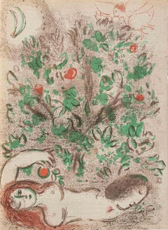 L'albero della conoscenza - Litografia di Marc Chagall - 1960