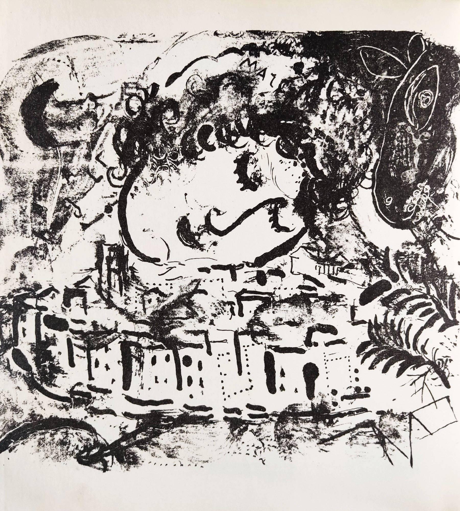 Marc Chagall Figurative Print – Das Dorf