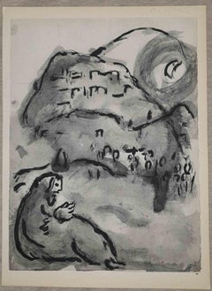  The Vision of the Prophet Obadiah - Lithographie de Marc Chagall - années 1960