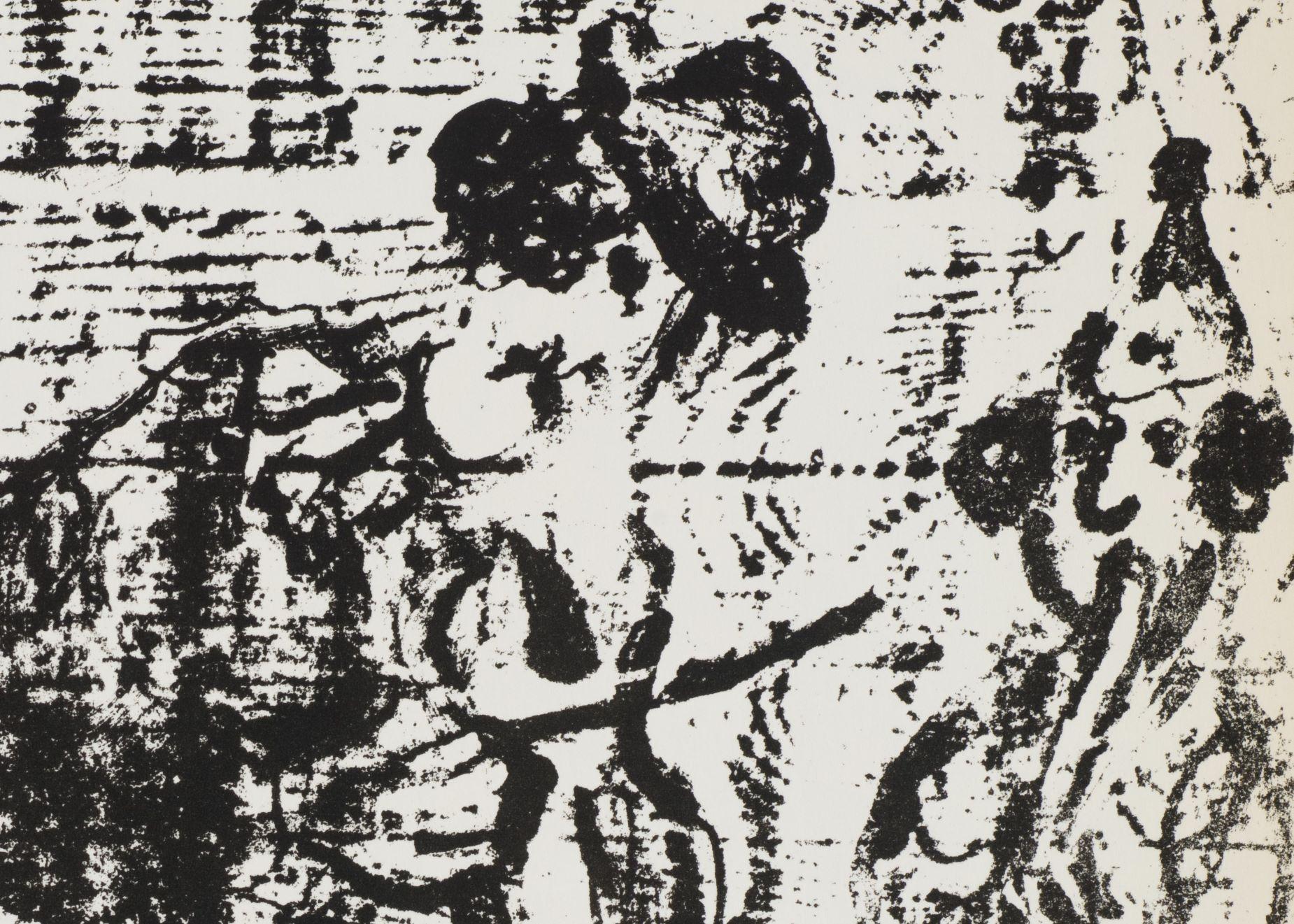 The Wandering Musicians (M. I. 396) - Moderne Print par Marc Chagall