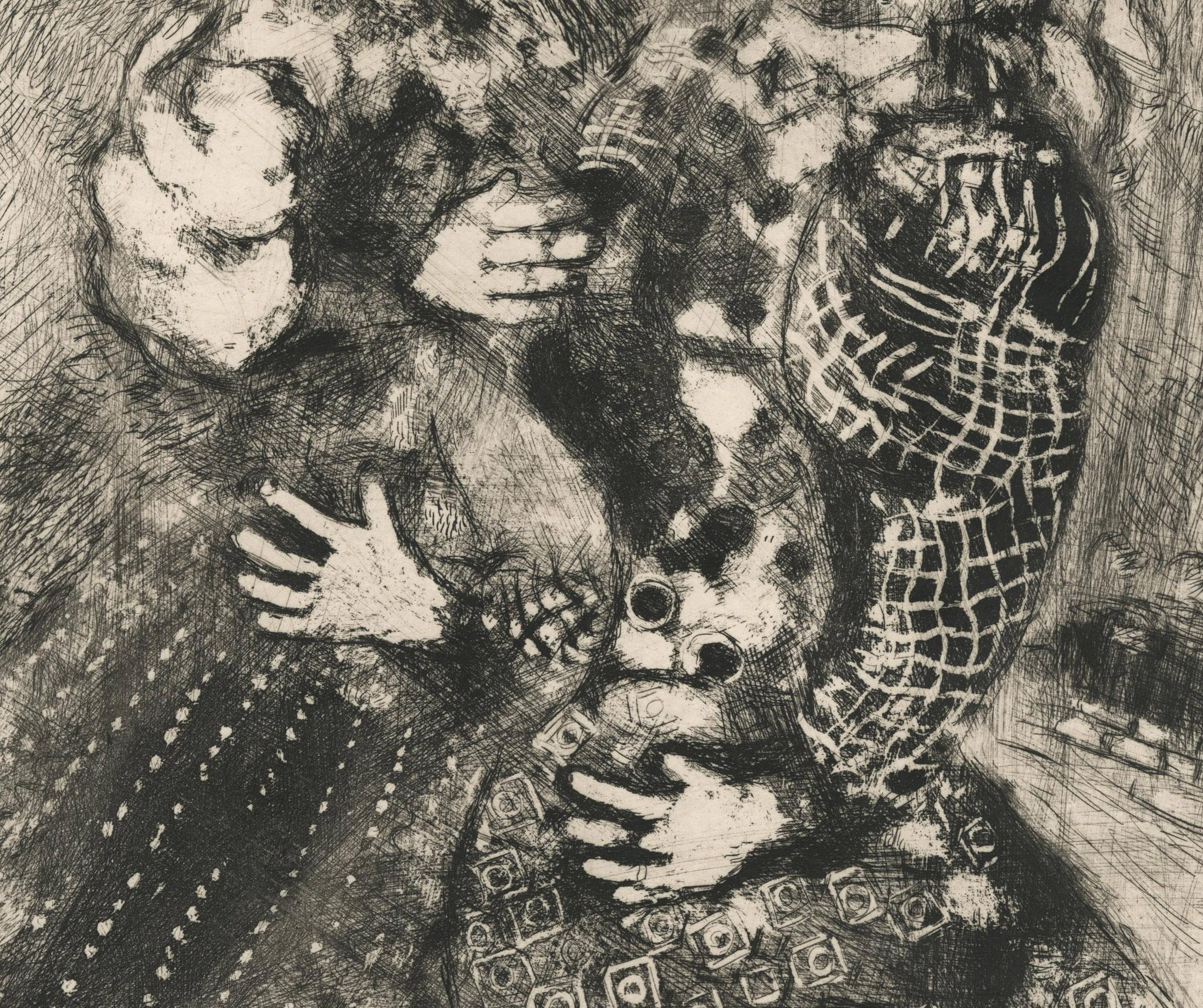 The Woman and the Street
Etching, 1927-1930
Signed in the plate lower right corner (see photo)
From: The Fables of La Fontaine, Plate 84
From the deluxe portfolio edition of 40 examples, printed on japan nacré paper
Printed by Maurice Potin,