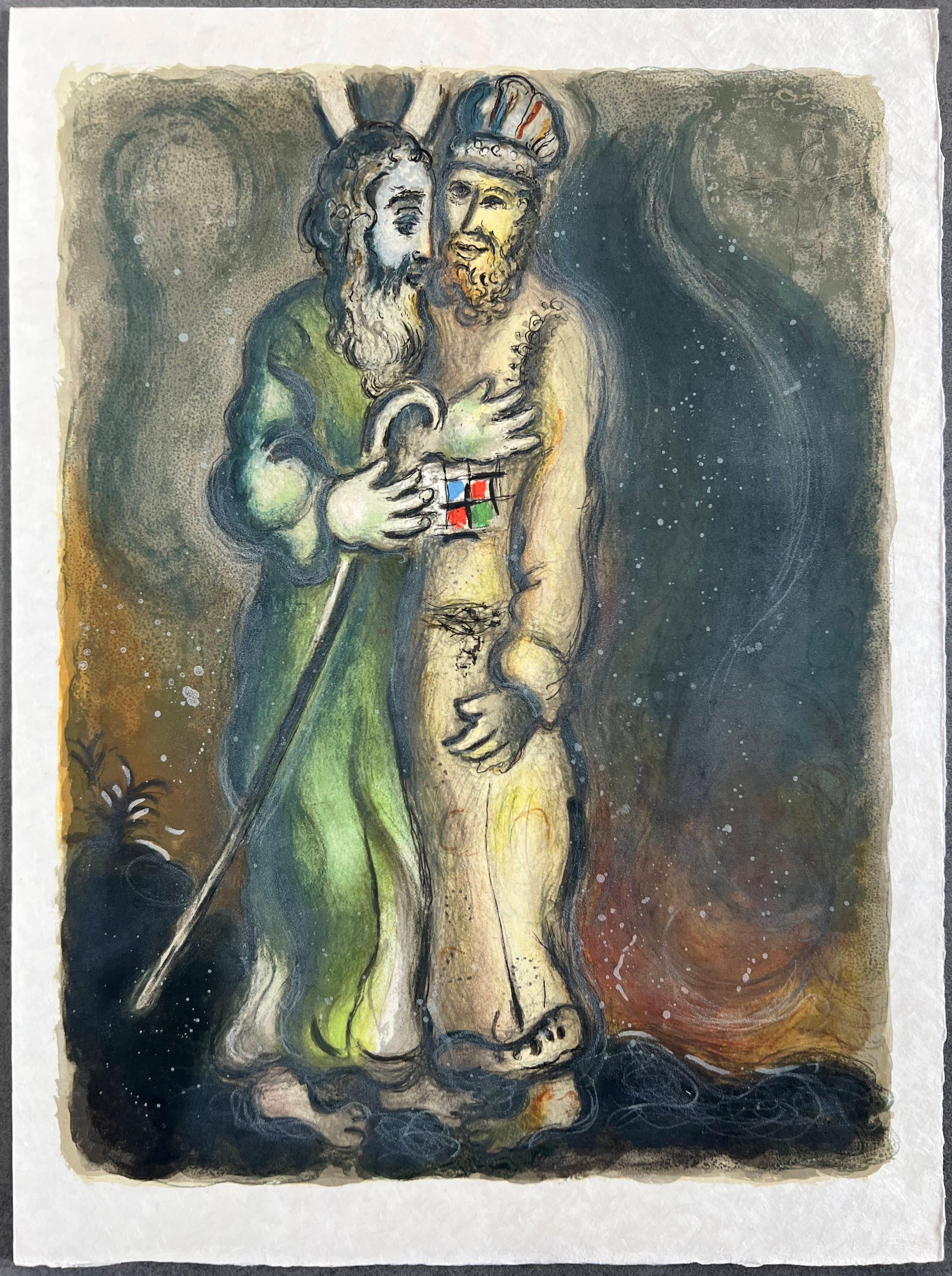 Then the Lorde sayde unto Aaron, 'Goe meete Moses... - The Exodus - Print by Marc Chagall
