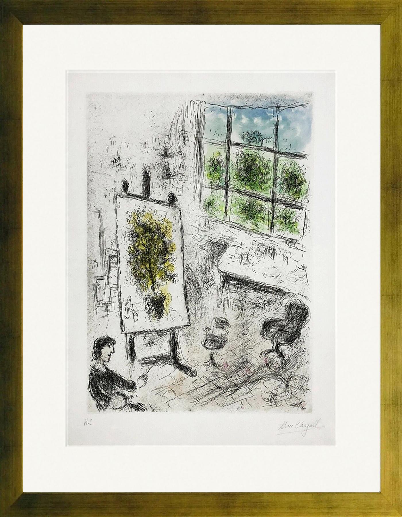 Marc Chagall Figurative Print - UNTITLED FROM CELUI QUI DIT LES CHOSES SANS RIEN DIRE