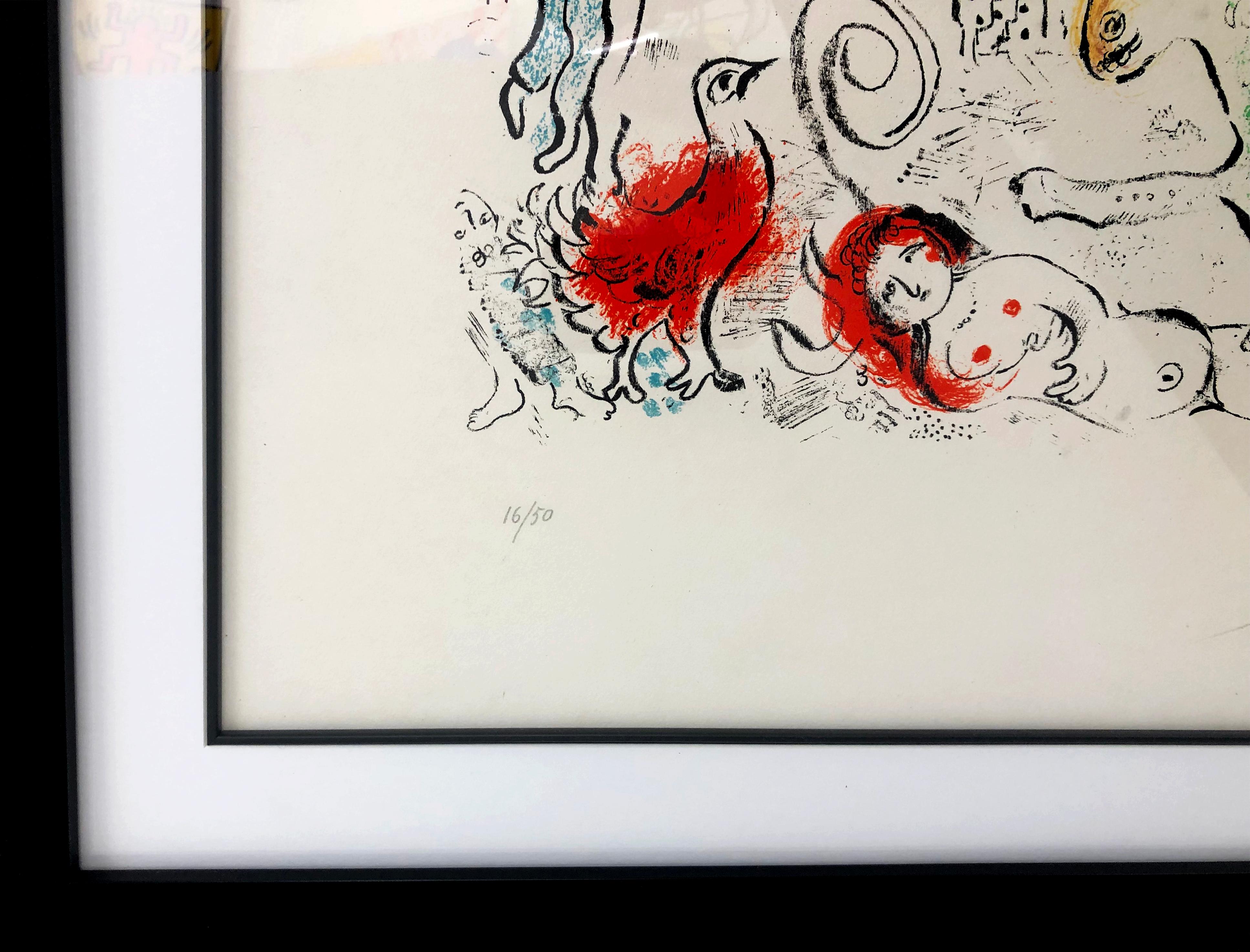 UNTITled FROM XXe SIECLE (MOURLOT 699) - Surréalisme Print par Marc Chagall
