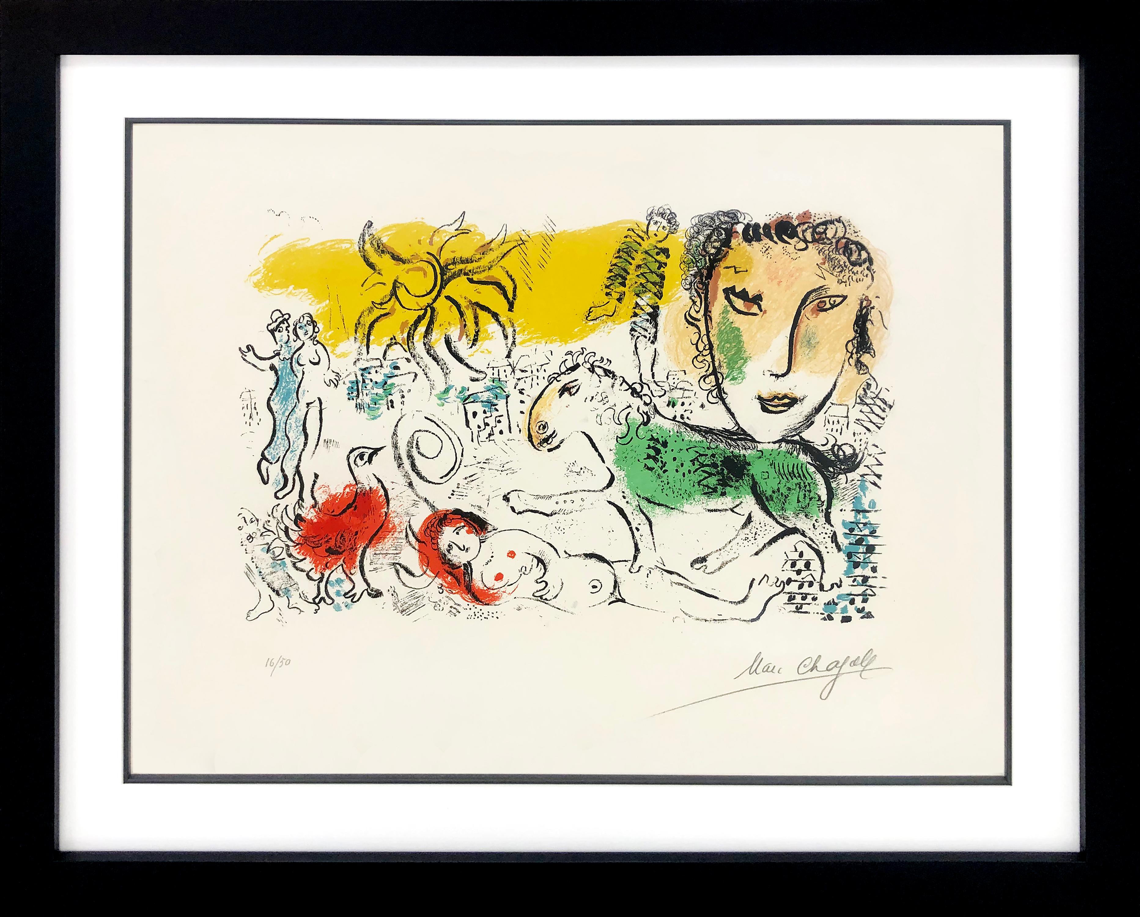 Figurative Print Marc Chagall - UNTITled FROM XXe SIECLE (MOURLOT 699)
