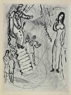 Untitled - Lithograph by Marc Chagall - 1960s