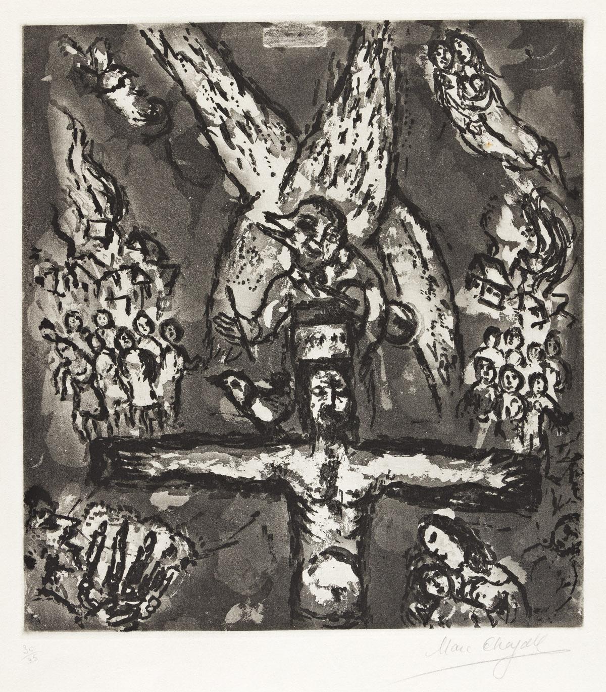 Marc Chagall Figurative Print - Vision d'Apocalypse