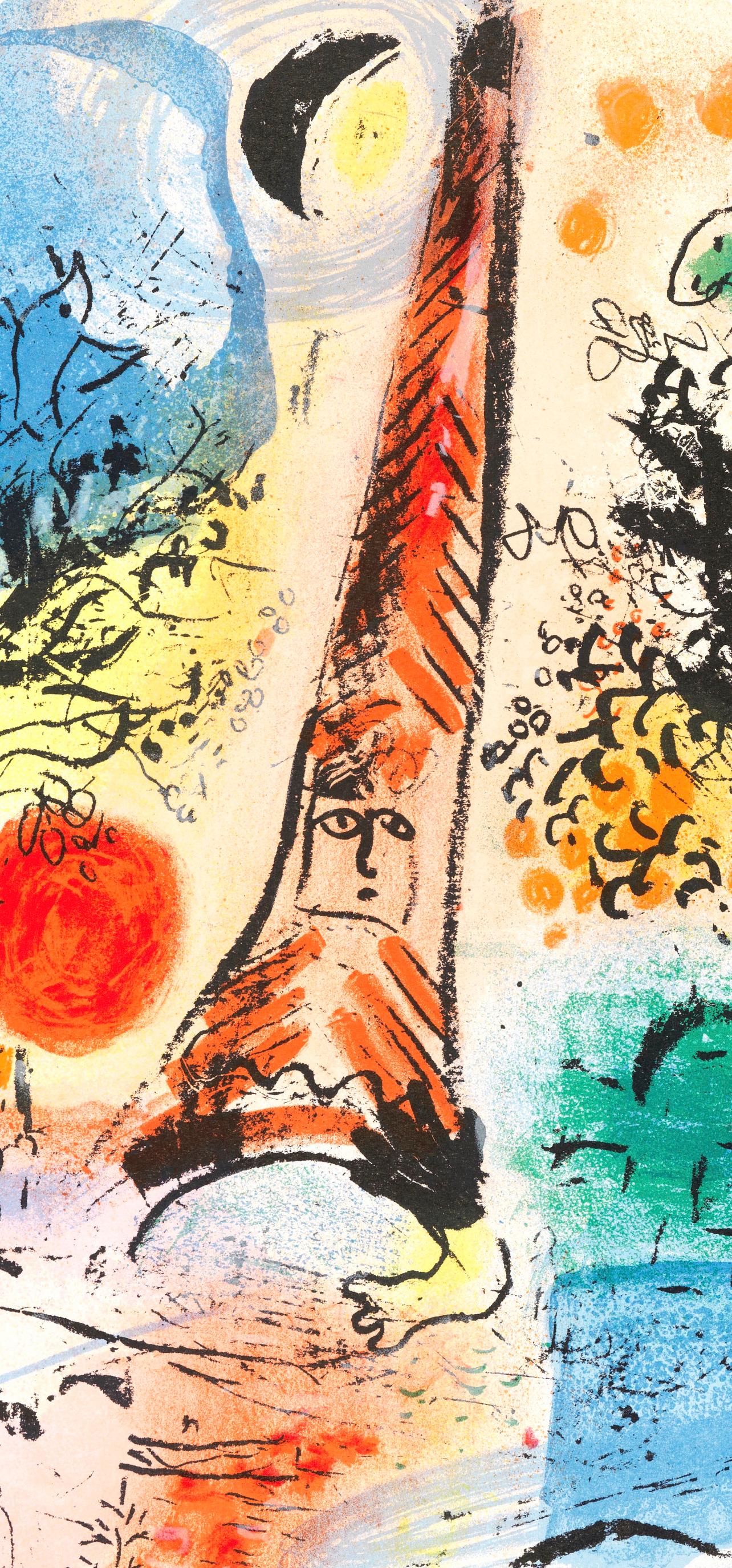 Vision de Paris (Cramer 43; Mourlot 287), The Lithographs of Chagall - Print by Marc Chagall