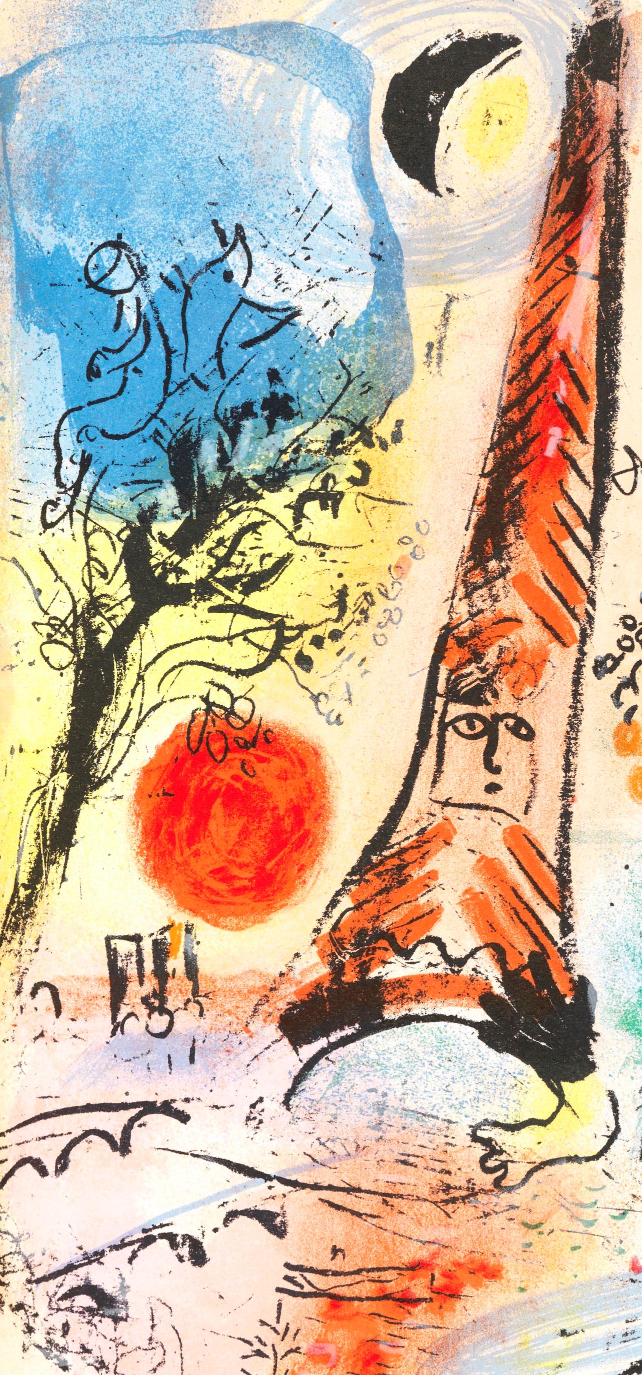 Vision de Paris (Cramer 43; Mourlot 287), The Lithographs of Chagall - Expressionist Print by Marc Chagall
