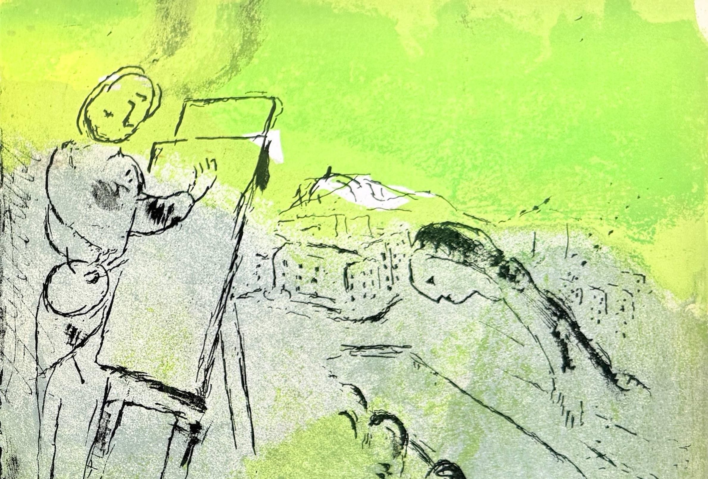 Marc Chagall (1887-1985) - Vision de Paris

Lithograph from 1952.

Dimensions of work: 35 x 52 cm

Publisher: Tériade, Paris.

On the verso another Lithographs in black.

Reference: Mourlot 81; Cramer 23

The work is in Good condition.

Fast and