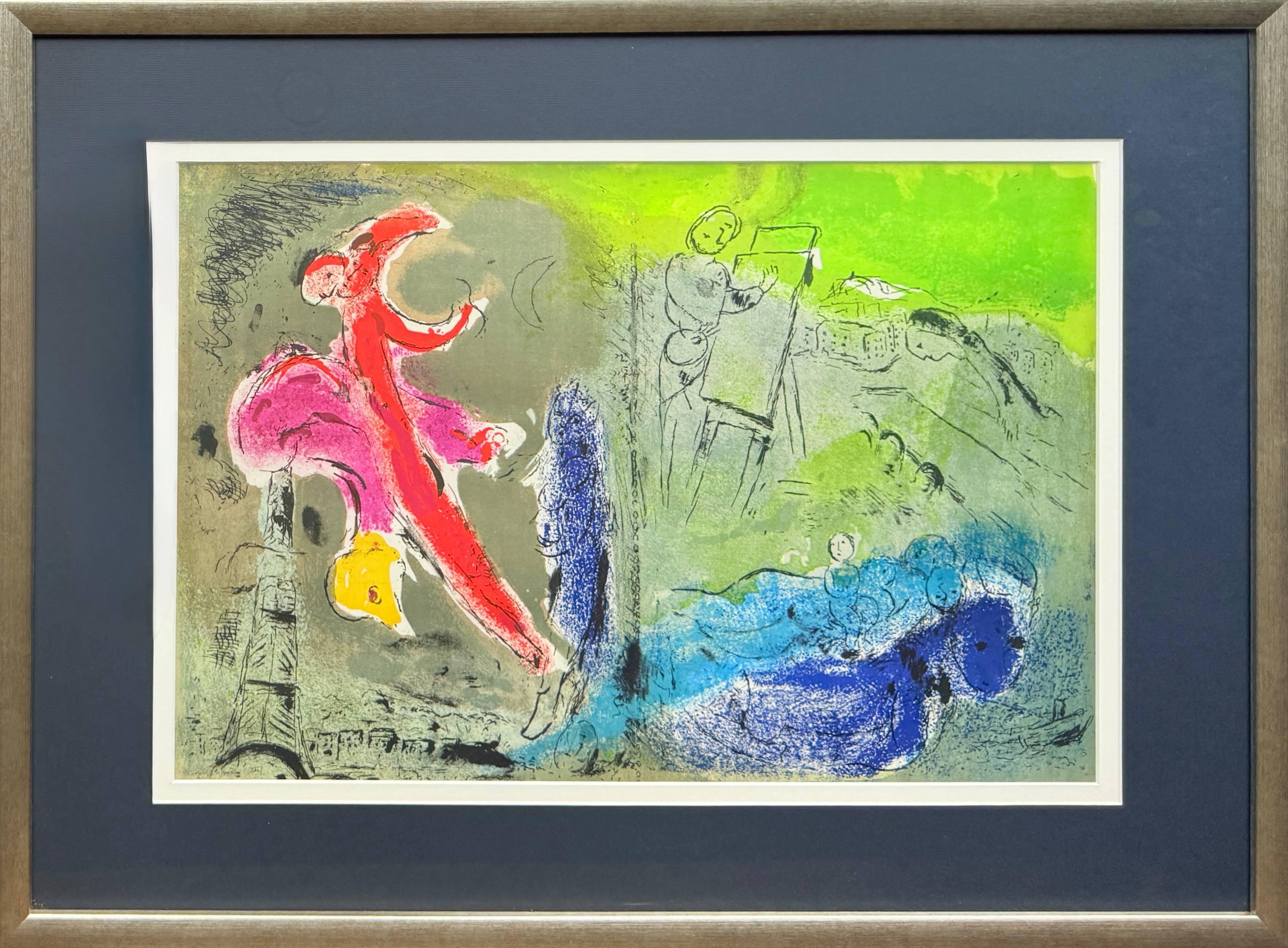 Marc Chagall Print - Vision de Paris