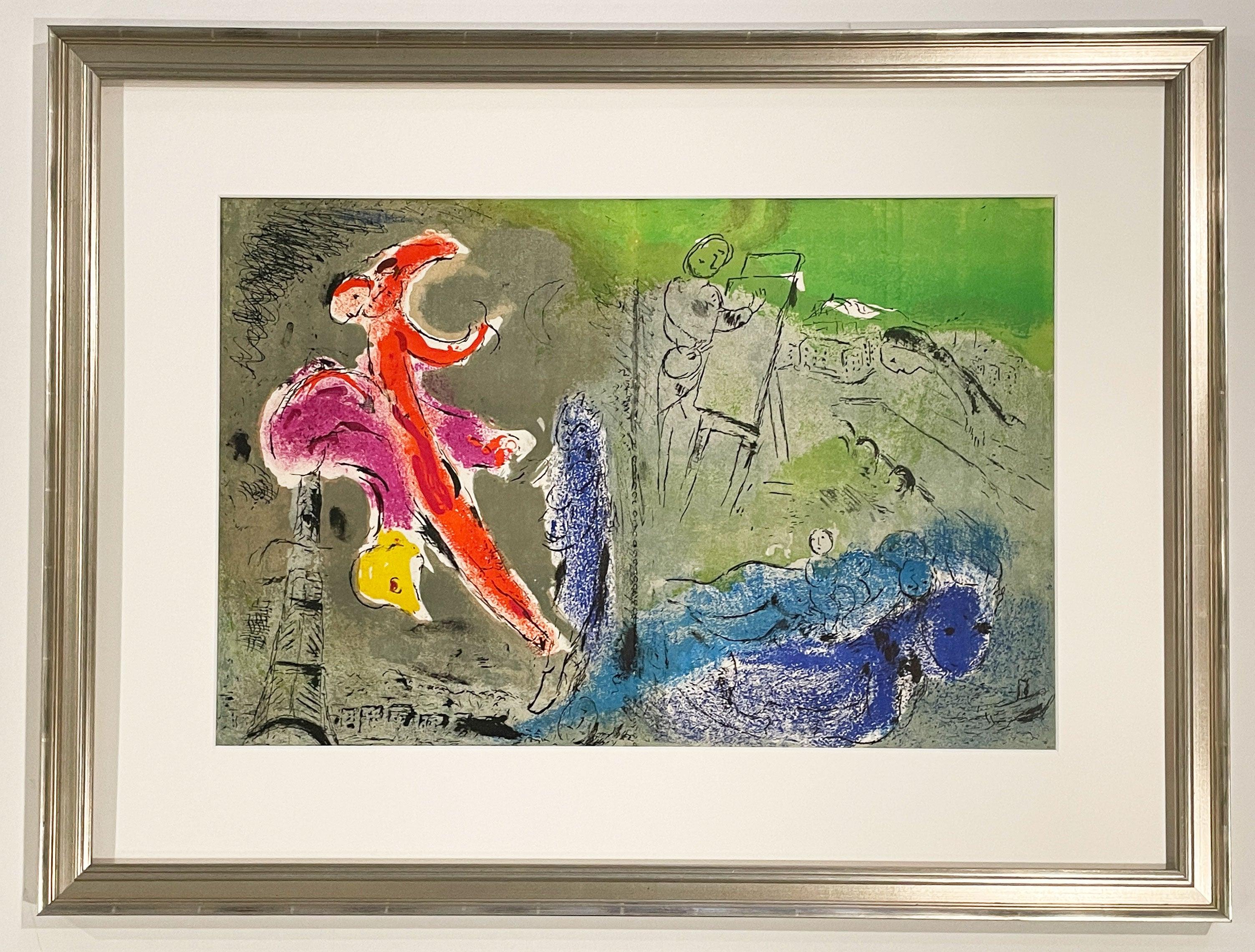 Vision de Paris II - Print by Marc Chagall