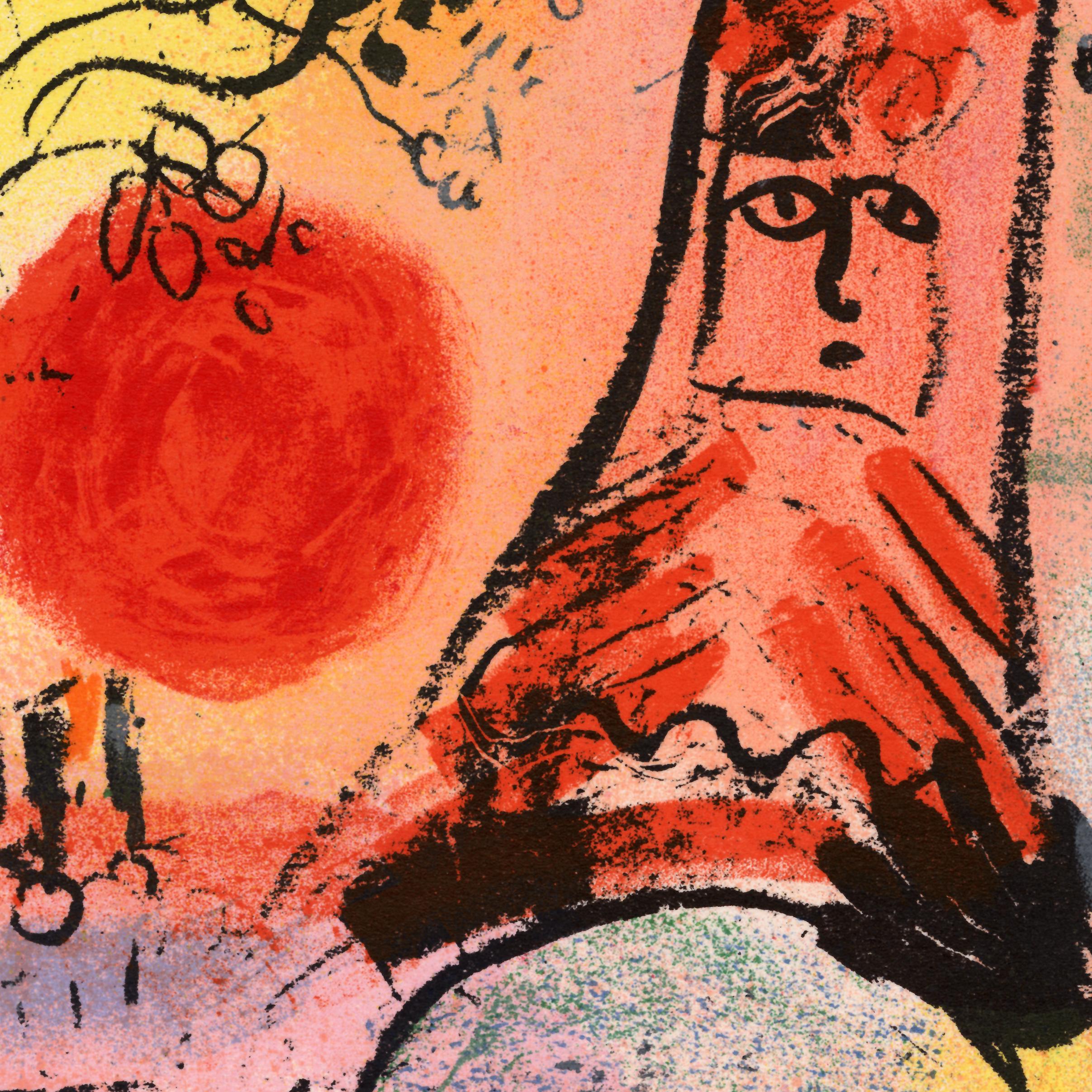 Framed 25.75 x 21.75 in
No. 287 in the Catalogue Raisonne of Chagall's lithographs 

This lithograph came from 